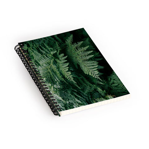 Hannah Kemp Green Ferns Spiral Notebook