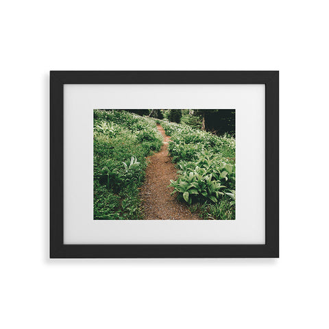 Hannah Kemp Green Hiking Trail Framed Art Print