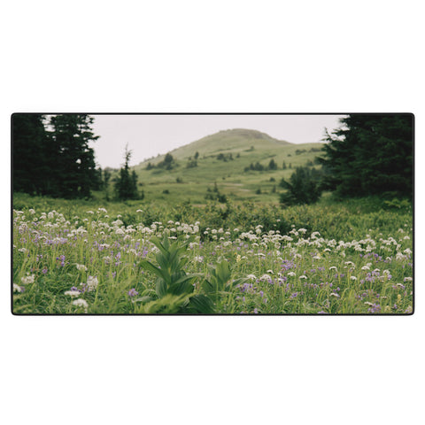 Hannah Kemp Green Wildflower Landscape Desk Mat