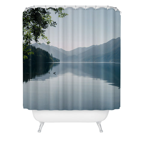 Hannah Kemp Lake Crescent Shower Curtain