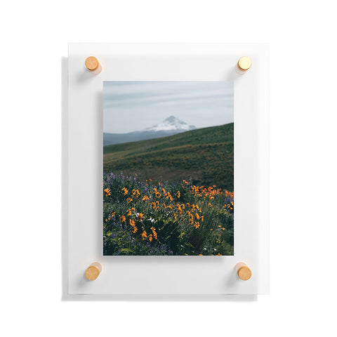 Hannah Kemp Mount Hood Blooms II Floating Acrylic Print