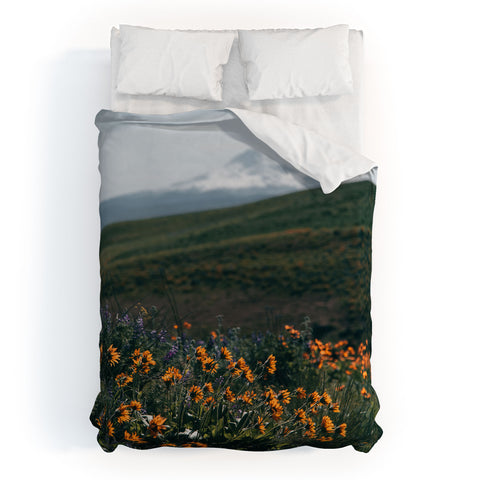 Hannah Kemp Mount Hood Blooms II Duvet Cover