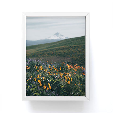Hannah Kemp Mount Hood Blooms II Framed Mini Art Print