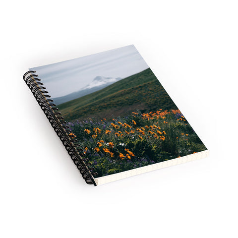 Hannah Kemp Mount Hood Blooms II Spiral Notebook