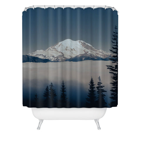 Hannah Kemp Mount Rainier Shower Curtain