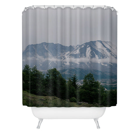 Hannah Kemp Mount Saint Helens Shower Curtain