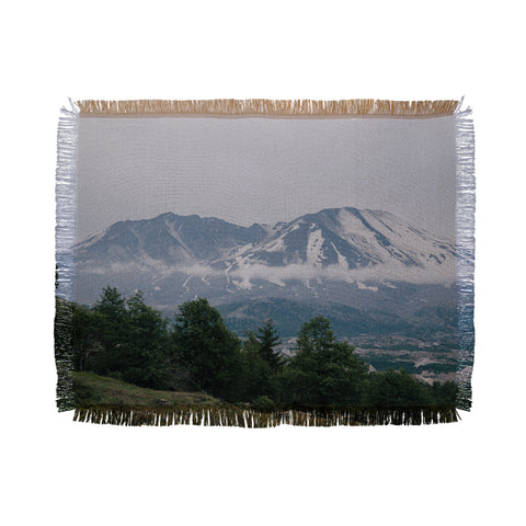 Hannah Kemp Mount Saint Helens Throw Blanket