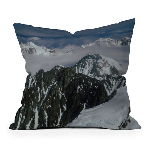 Hannah Kemp Mountain Landscape Outdoor Throw Pillow
