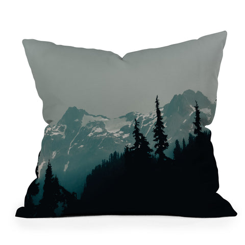 Hannah Kemp North Cascades Outdoor Throw Pillow