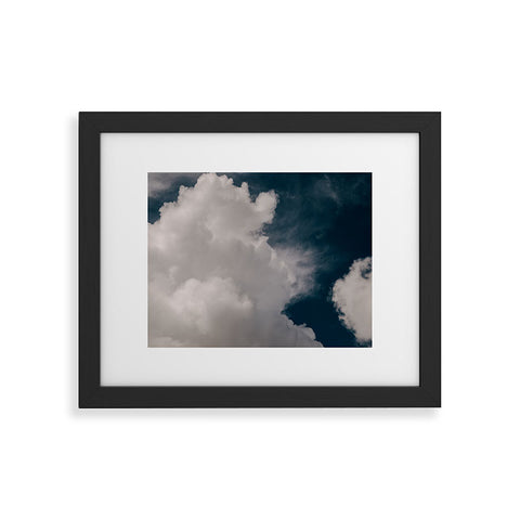 Hannah Kemp Puffy Clouds Framed Art Print