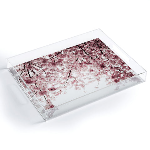 Hannah Kemp Spring Cherry Blossoms Acrylic Tray