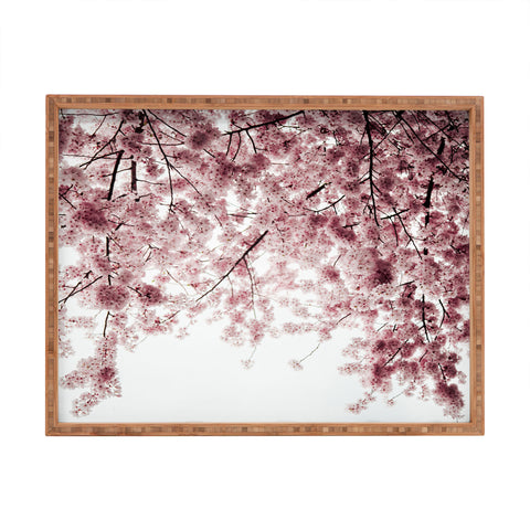 Hannah Kemp Spring Cherry Blossoms Rectangular Tray