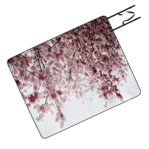 Hannah Kemp Spring Cherry Blossoms Picnic Blanket