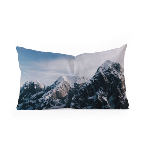 Hannah Kemp The Alaska Range Oblong Throw Pillow