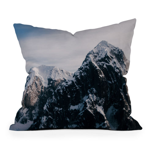 Hannah Kemp The Alaska Range Throw Pillow