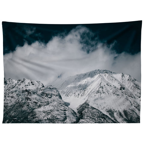 Hannah Kemp Winter Mountain Landscape Tapestry