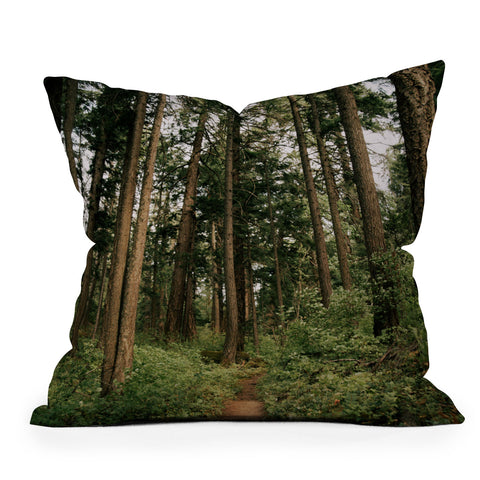 Hannah Kemp Woodland Trail Outdoor Throw Pillow