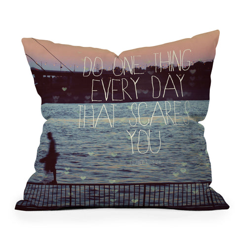 Happee Monkee Do One Thing Every Day Outdoor Throw Pillow