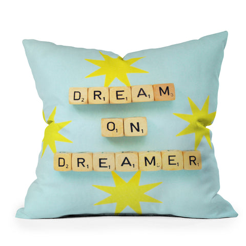 Happee Monkee Dream On Dreamer Outdoor Throw Pillow