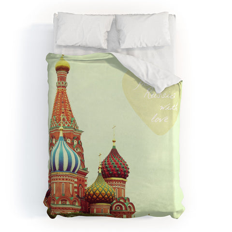 Happee Monkee From Russia With Love Duvet Cover