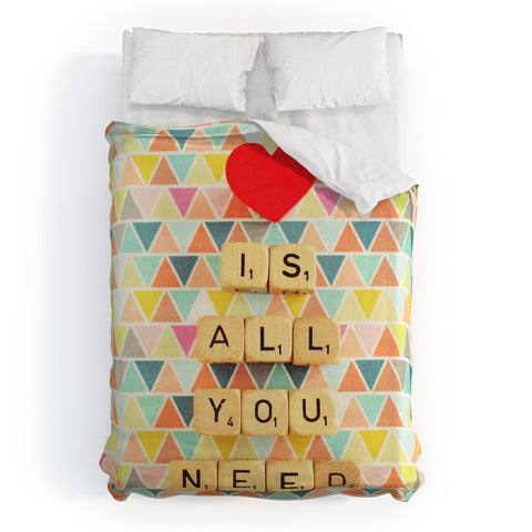 Happee Monkee Love Is All You Need Duvet Cover