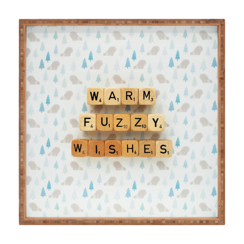 Happee Monkee Warm Fuzzy Wishes Square Tray