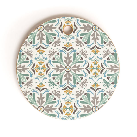 Heather Dutton Andalusia Ivory Mist Cutting Board Round