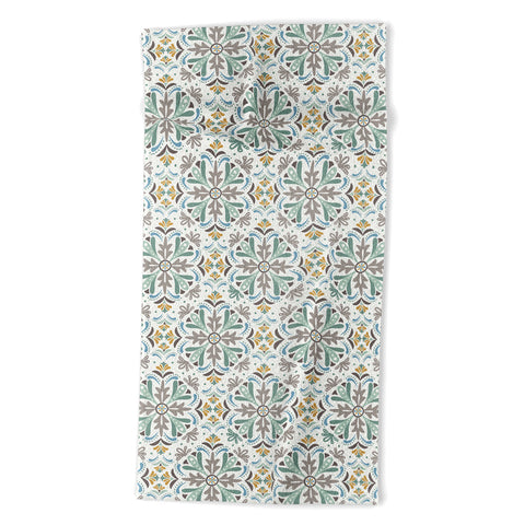 Heather Dutton Andalusia Ivory Mist Beach Towel