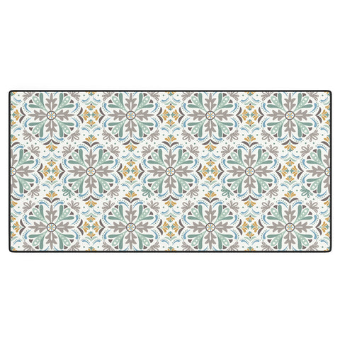 Heather Dutton Andalusia Ivory Mist Desk Mat