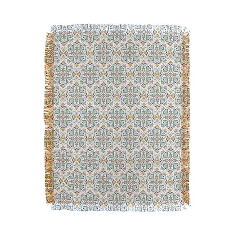 Heather Dutton Andalusia Ivory Mist Throw Blanket