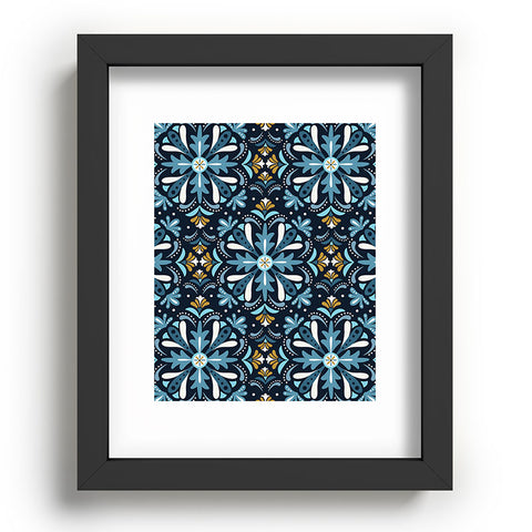 Heather Dutton Andalusia Midnight Blues Recessed Framing Rectangle
