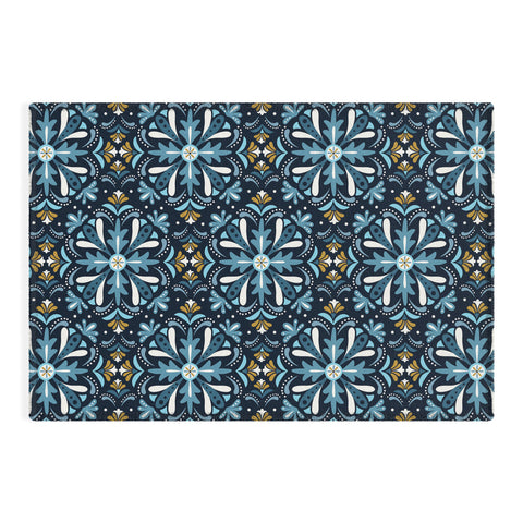 Heather Dutton Andalusia Midnight Blues Outdoor Rug