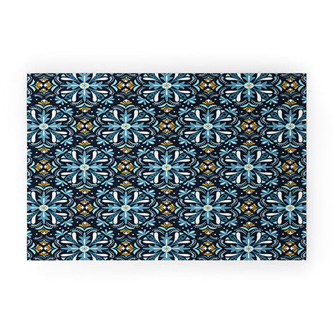 Heather Dutton Andalusia Midnight Blues Welcome Mat