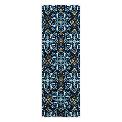 Heather Dutton Andalusia Midnight Blues Yoga Towel