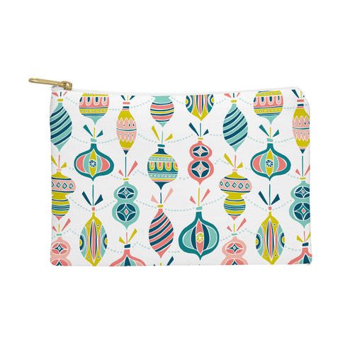 Heather Dutton Decorated White Pouch