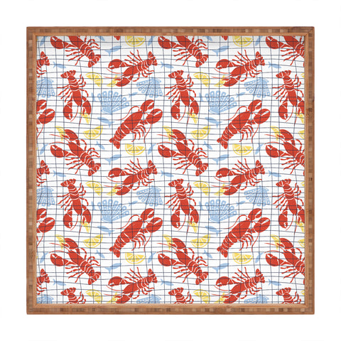 Heather Dutton Fresh Catch Summer Lobster Square Tray