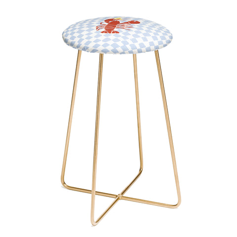 Heather Dutton Fresh Lobster I Counter Stool