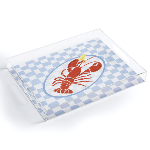 Heather Dutton Fresh Lobster I Acrylic Tray