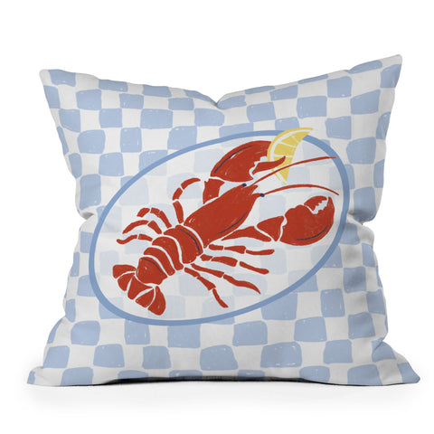 Heather Dutton Fresh Lobster I Outdoor Throw Pillow