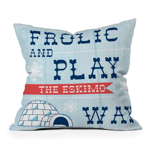 Heather Dutton Frolic And Play Outdoor Throw Pillow