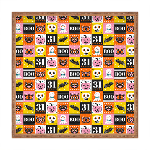 Heather Dutton Halloween Block Party Square Tray