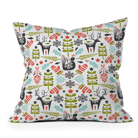 Heather Dutton Hygge Holiday Outdoor Throw Pillow
