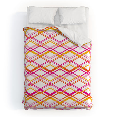 Heather Dutton Intersection Bright Duvet Cover