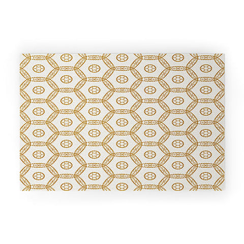 Heather Dutton Madina Ivory Goldenrod Welcome Mat