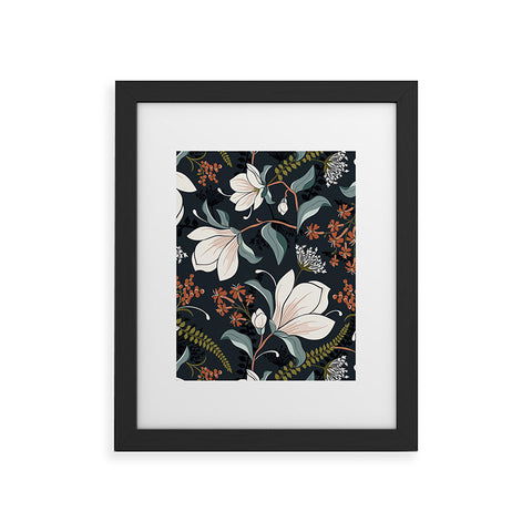 Heather Dutton Magnolia Plantation Midnight Framed Art Print