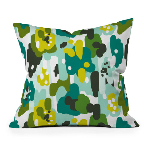Heather Dutton Painted Camo Outdoor Throw Pillow