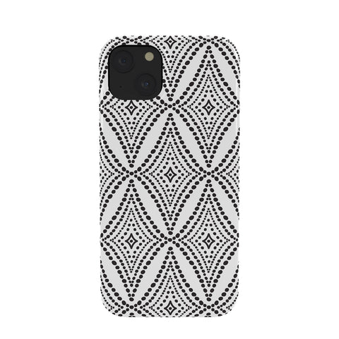 Heather Dutton Pebble Pathway Black and White Phone Case