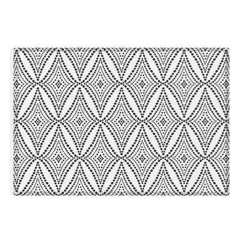 Heather Dutton Pebble Pathway Black and White Outdoor Rug