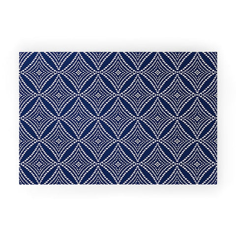 Heather Dutton Pebble Pathway Navy Blue Welcome Mat
