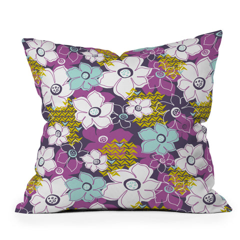 Heather Dutton Petals and Pods Orchid Outdoor Throw Pillow